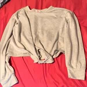 Long sleeve cropped sweater